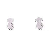 Ohrringe Crivelli Kind easy in Gold Diamante 0.02 Ct 212-M365/F - 212-M365/F